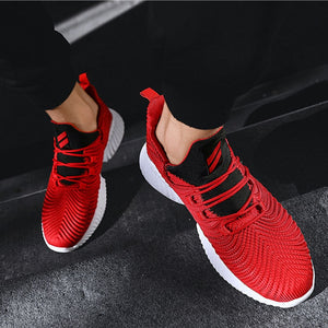 Men's Breatable Comfortable Sports Shoes With Rubber Lace Up Round