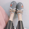 Round Toe Platform Casual Flats Shoes Lace Up Women Winter Warm