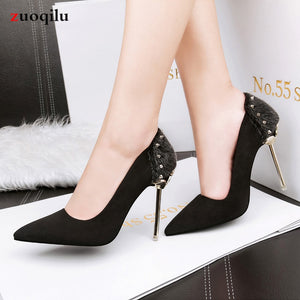 women shoes high heels shoes woman pointed toe shoes