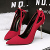 Sexy bow red high heels women shoes