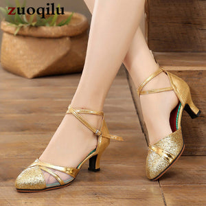 2019 Gold Silver Women Shoes High Heels Ankle Strap