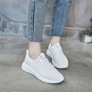 Women's Shoes Casual Flats Leather Height Increasing Shoes